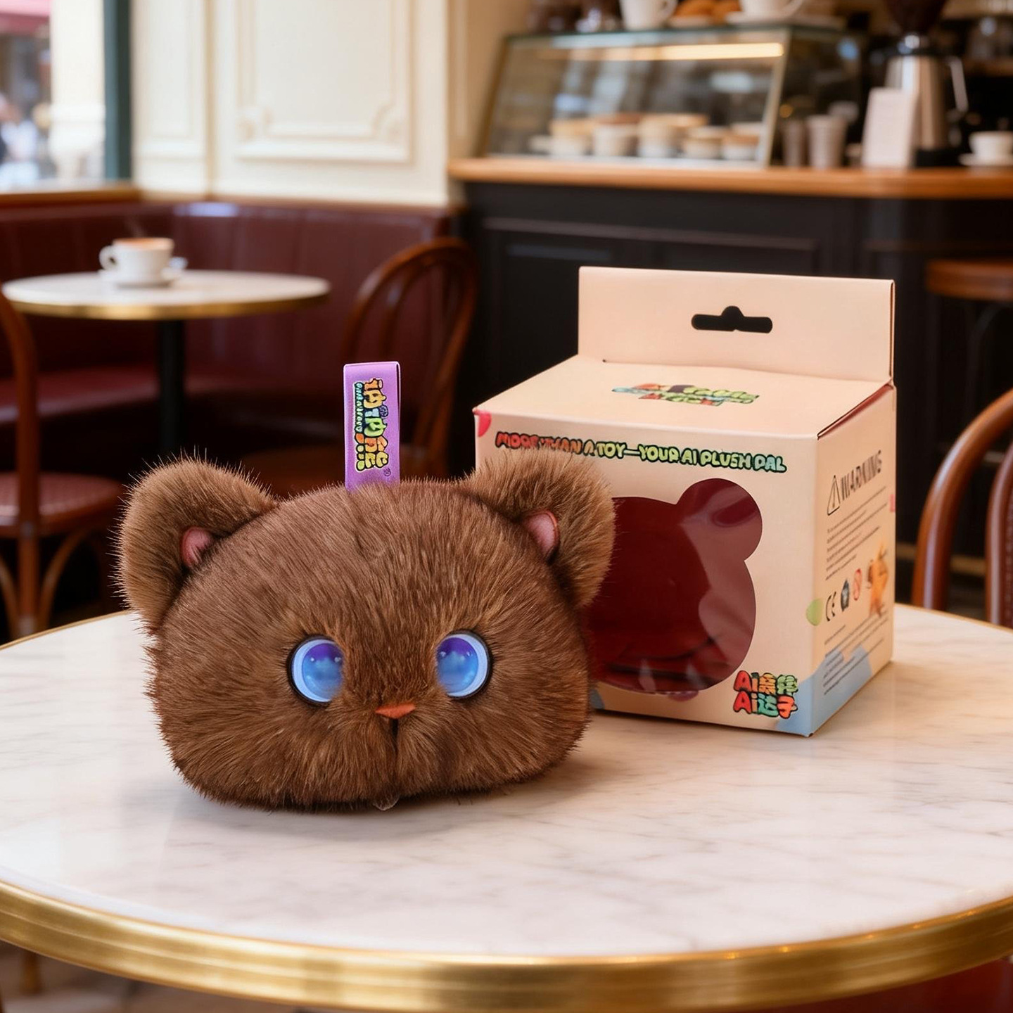 Cross-border AI toys, emotional companionship, intelligent robots, cats, plush toys, trendy children's educational toys details Picture