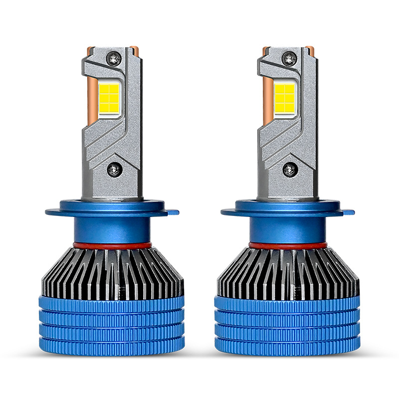 Automotive Led Headlights High-Power 120W Large Chip Three Copper Tube Ultra Bright White H4 H7 Decode Canbus Item Picture