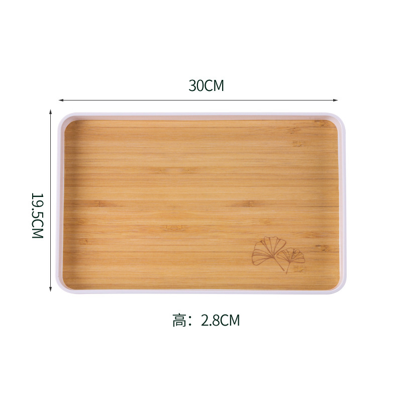 New Japanese Retro Melamine Tray Fruit Storage Tray Home Dessert Tray European Hotel Round Tea Tray Wholesale Application Scenario