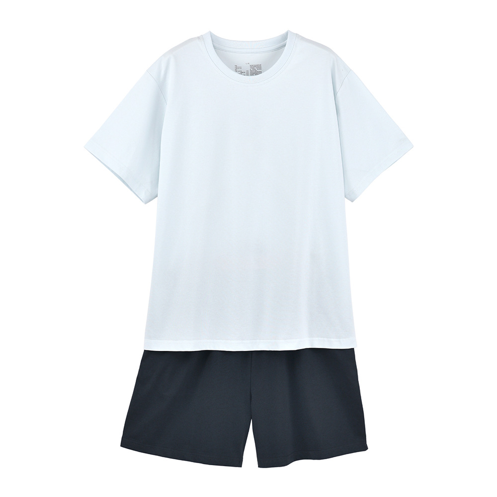 "Excellent Cool-feeling Tianzhu Woven Home Pajamas Set, Muji knitted DuPont sorona bio-based for long-lasting coolness. details Picture