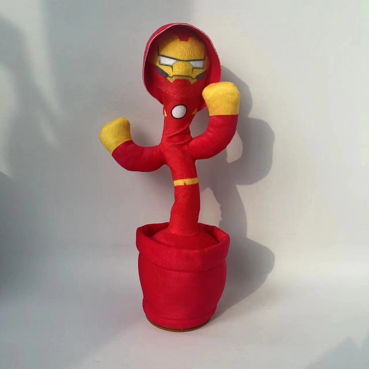 Cross-border dancing, swaying, heroes, Avengers, twisting, electric plush toys, recording, learning to speak, singing, shining Item Picture