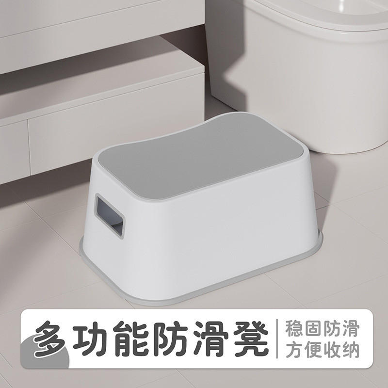 Anti-slip multi-functional hand and face washing step stool, toilet footstool, children's foot mat stool, baby step height-increasing stool Application Scenario