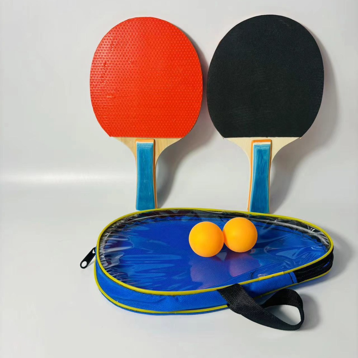 Macgregor Table Tennis Racket 7Mm Single Leather Beginner Children's Horizontal Table Tennis Racket 2 Sets Wholesale details Picture
