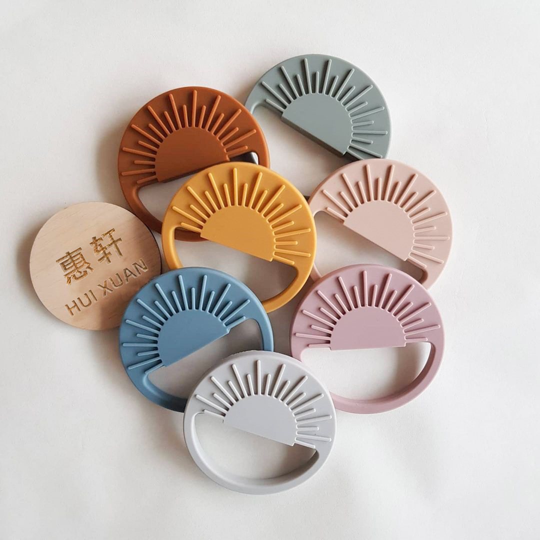 Amazon's New Silicone Teether Toy Baby Teether Stick Baby Comfort Anti-Eating Hand Food Grade