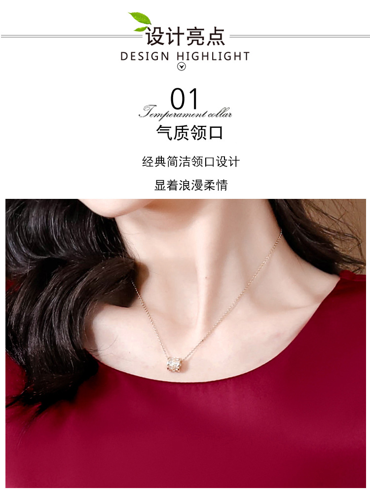 真丝t恤女短袖2025新款夏装时尚显瘦卡腰桑蚕丝小衫缎面打底上衣详情4