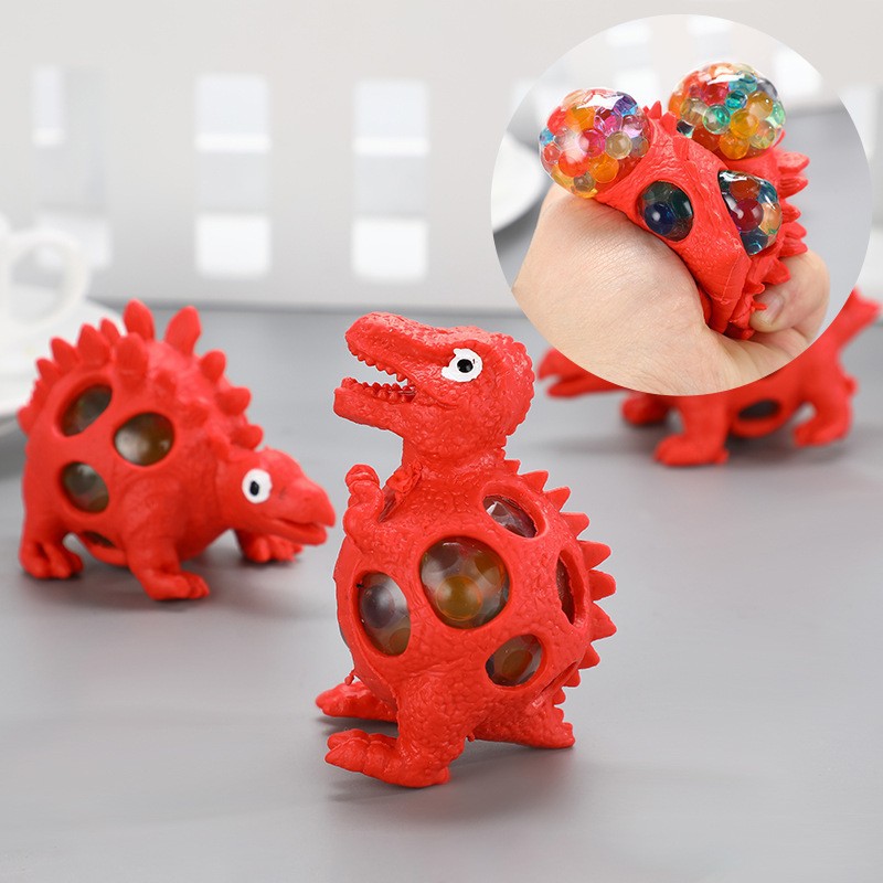 Decompression Venting Grape Ball Colorful Beads Creative Decompression Dinosaur Pinch Music Stand Small Toy Children's Gift Specification drawing