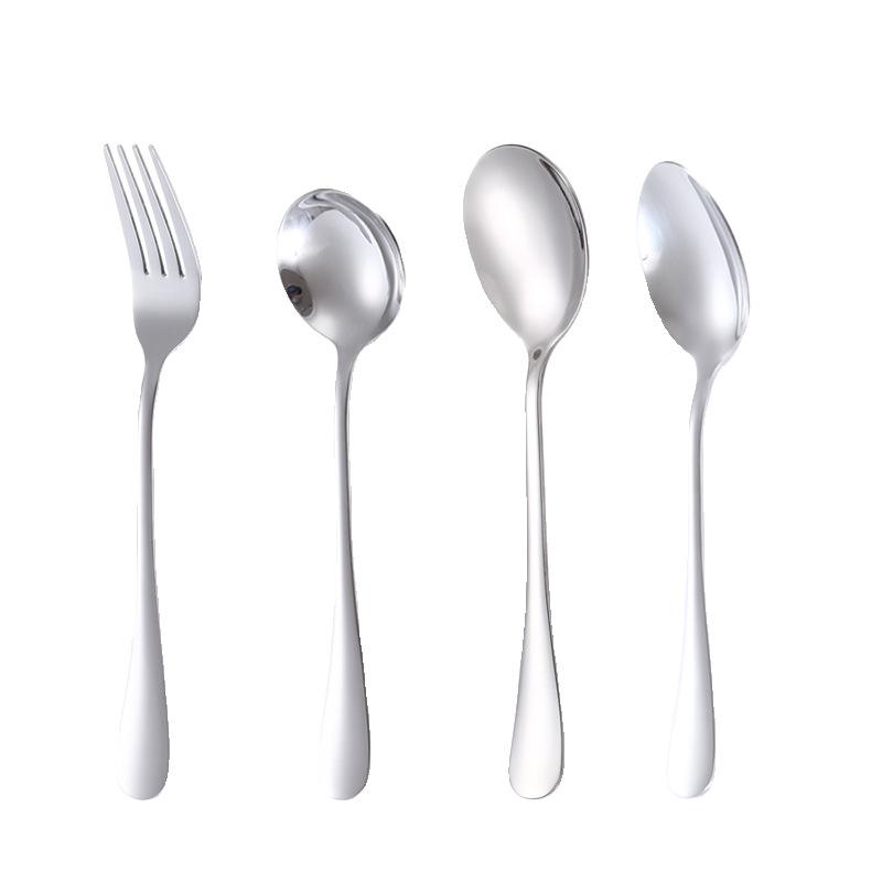1010 Stainless Steel Tableware Set Hotel Western Steak Knife Fork Spoon Coffee Spoon Jieyang High Appearance Level Dessert Spoon Item Picture