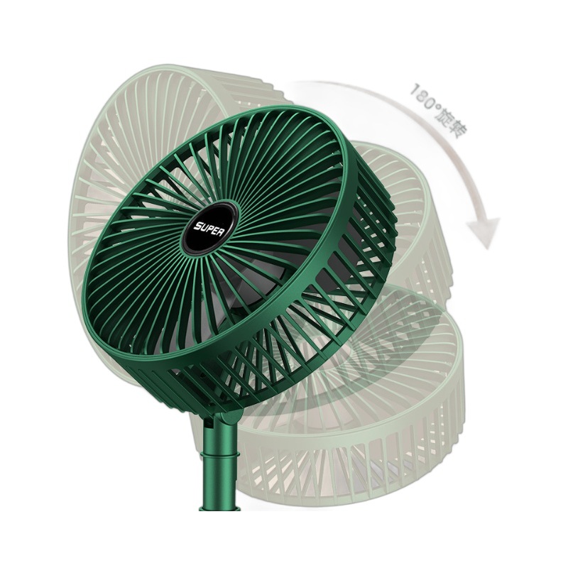 Factory wholesale silent desktop, telescopic and foldable, DIY wireless office desktop, telescopic fan, dual-purpose small fan Item Picture