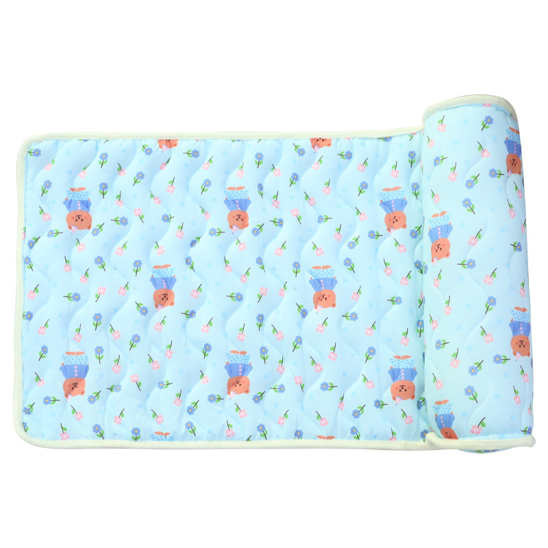 Almohadilla de respaldo de seda de hielo para perros sensación de frío transpirable pet pad protector de cuello de gato seda de hielo para enfriar la sensación de frío cojín para gatos y perros universal Item Picture