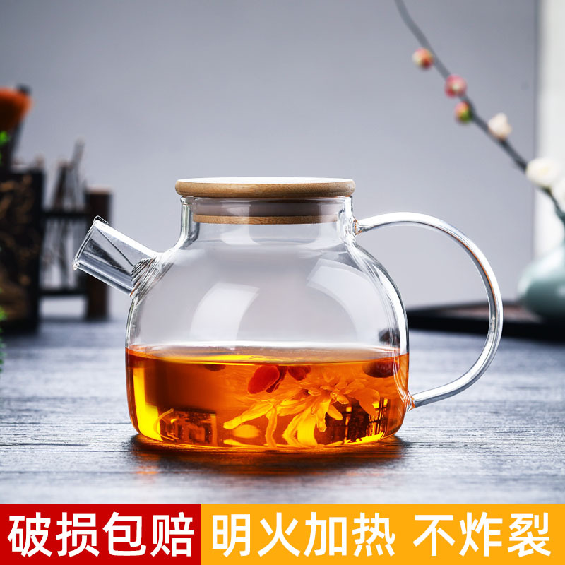 SW1C wholesale wine pot, red wine container, wine vessel, wine warmer, yellow wine can be heated over open heat, special glass large for scalding wine Specification image