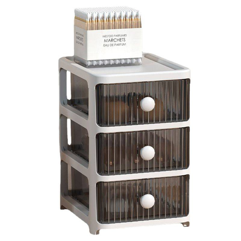 桌面收纳盒抽屉式多层办公室透明置物架宿舍文具胶带发饰学生笔筒详情图4