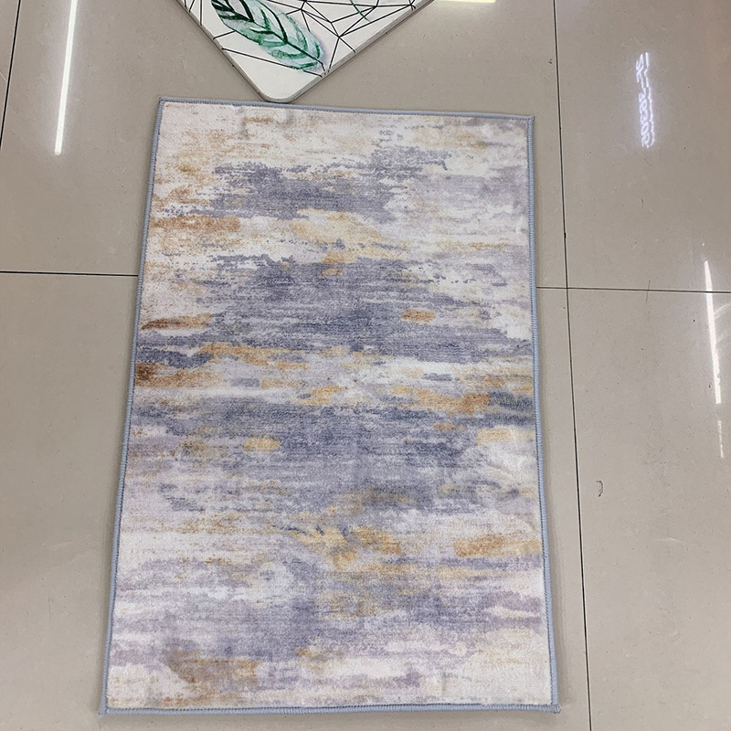 Wholesale of cross-border anti-slip MATS, water-absorbing velvet printed bathroom floor MATS, living room and bedroom carpets from the factory in stock Specification image