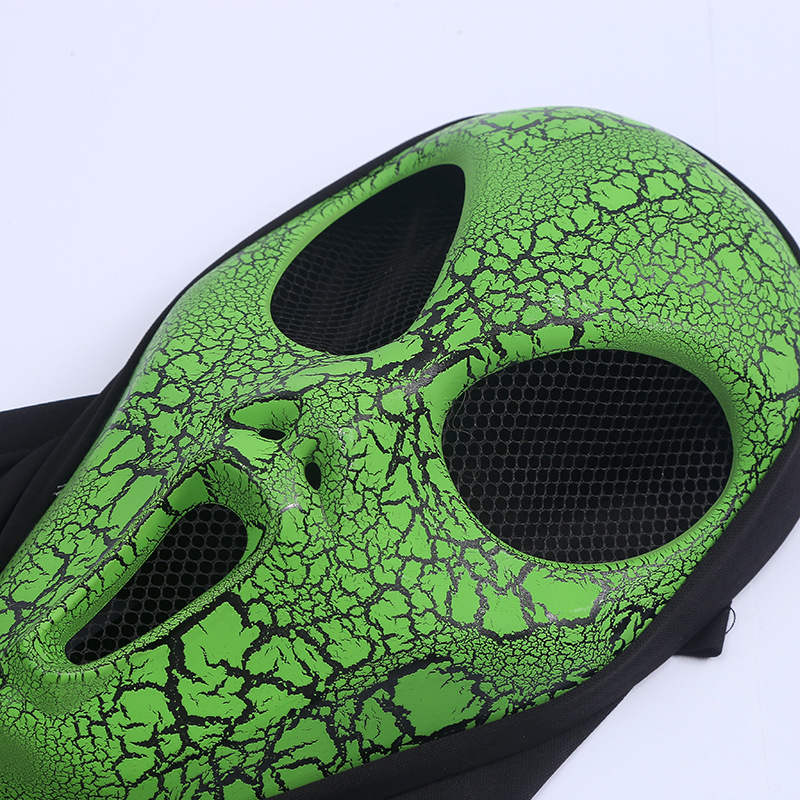 Halloween Scream Grimace Mask Spooky Mask Skull Mask With Bandana Scary Mask For Children Specification drawing