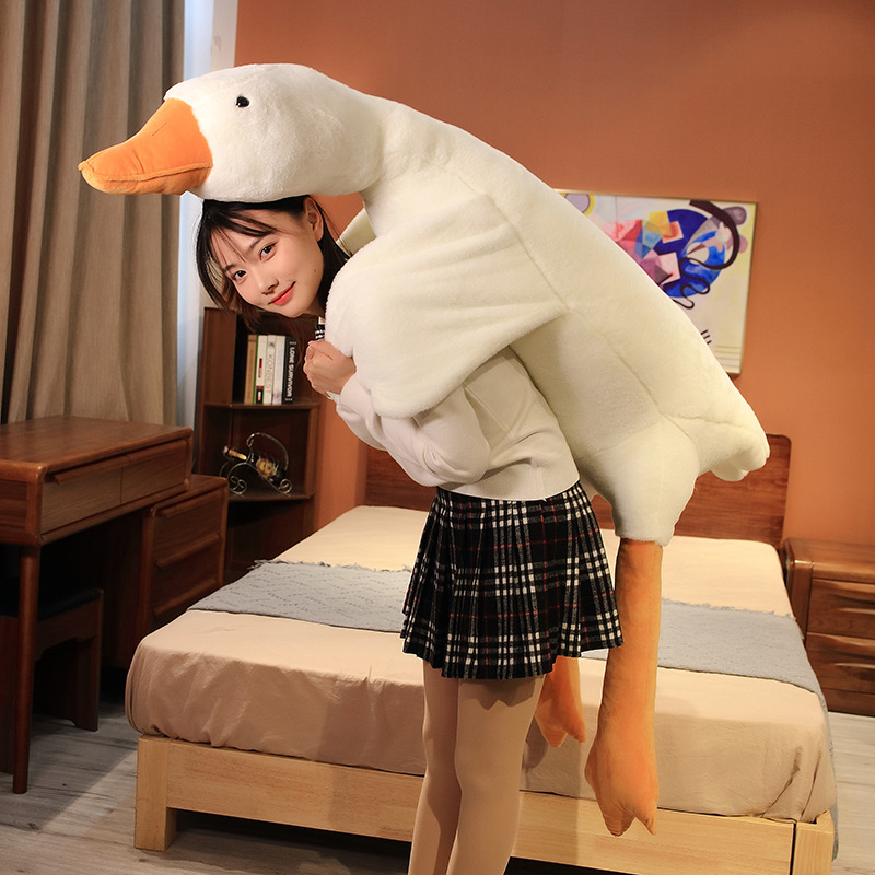 Manufacturers Direct Sales Of Big Goose Wholesale Doll Doll Pillow Plush Toy Doll Bed Sleeping Big White Goose Application Scenario