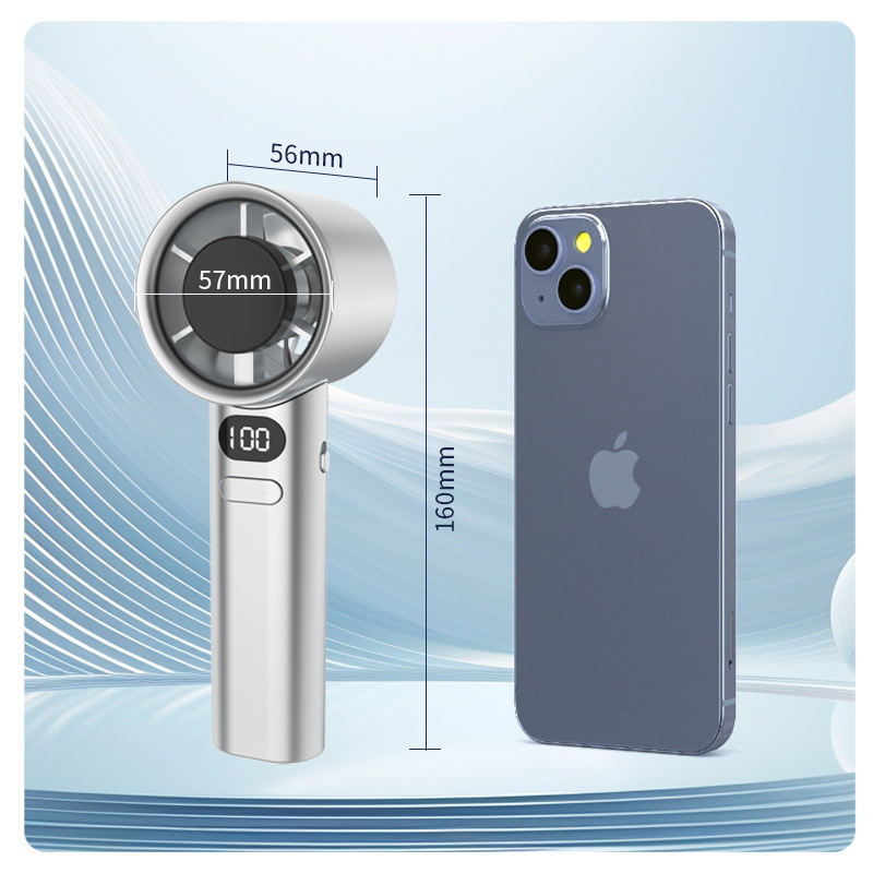 M11 Mini Mini Fan, 120-speed high-speed handheld stepless speed change mini fan, usb turbine handheld violent fan Specification image