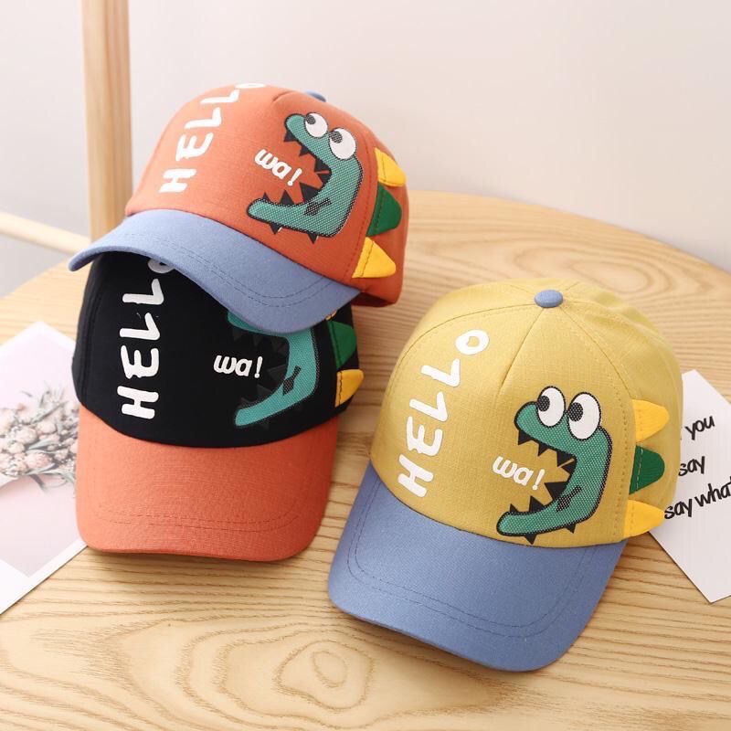 2023 Explosive Cartoon Dinosaur Cap Children's Cap Sun Block Children Baseball Cap All Match Boys And Girls Spring And Autumn details Picture