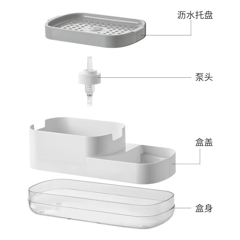 Upgraded kitchen press-type manual soap dispenser details Picture