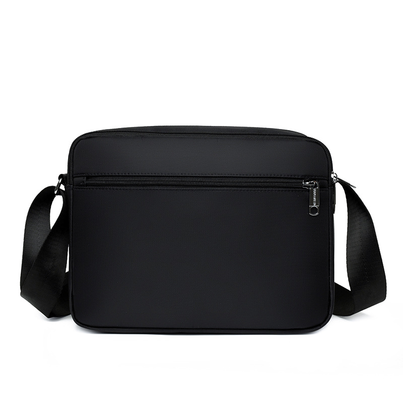 Multi-layered men's bag, casual horizontal crossbody bag, business Oxford fabric men's single-shoulder bag, water-resistant large-capacity wallet Specification image