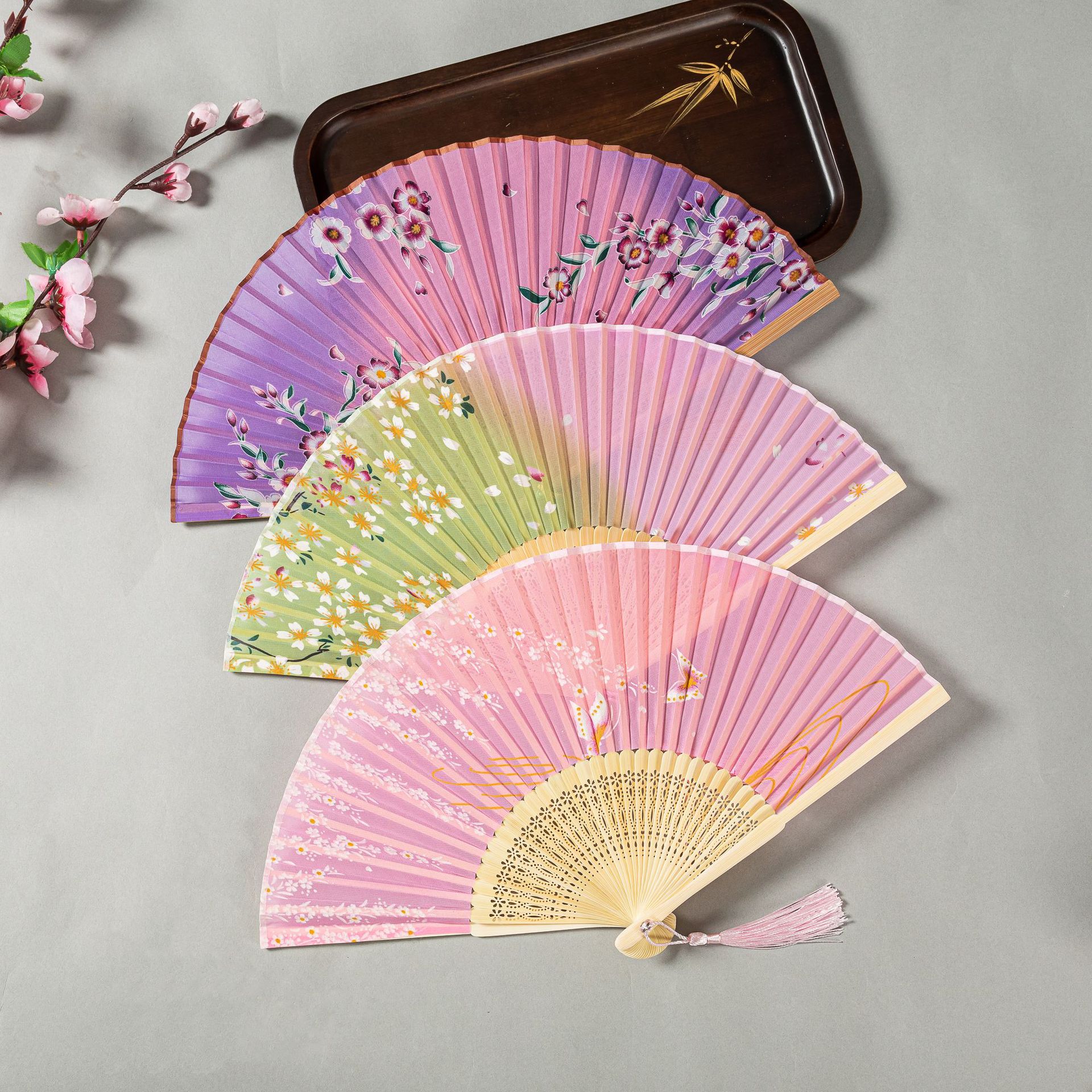 扇子/折扇/旗袍走秀扇产品图