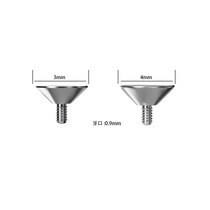 Titanium alloy G23 external thread funnel head funnel lip nail cross-border e-commerce puncture jewelry