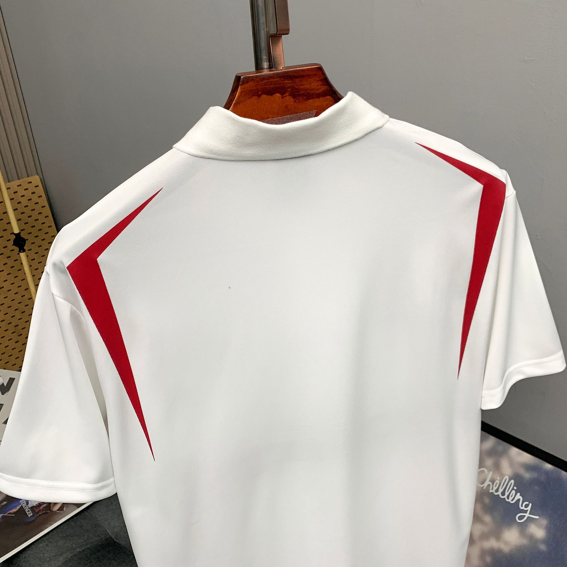 SAVAGEBASE Street color-block motorcycle short-sleeved T-shirt 26 Summer New hiphop sports lapel jersey for men pic 13