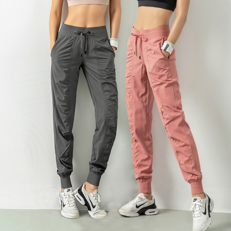 Amazon's best-selling sports loose running yoga fitness quick-drying pocket casual 9-point women's tapered pants