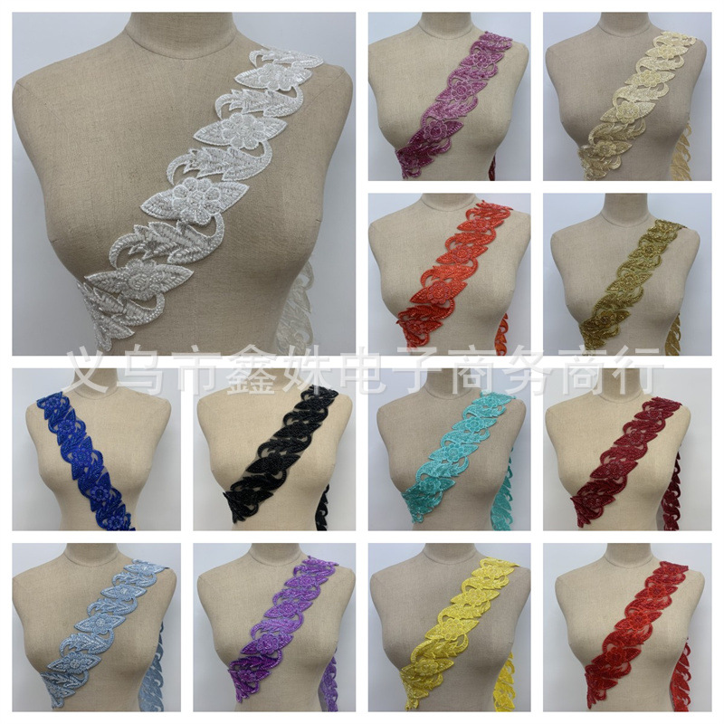 New embroidery, beaded mesh, barcode wedding dress, evening gown, clothing, accessories and accessories