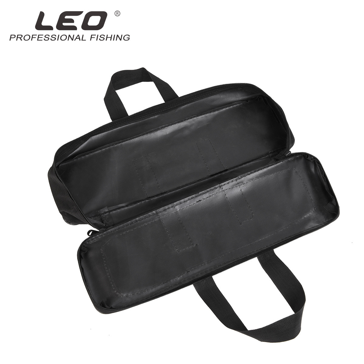 حقيبة حرير سوداء ذات طبقة واحدة من الحبال Item Picture