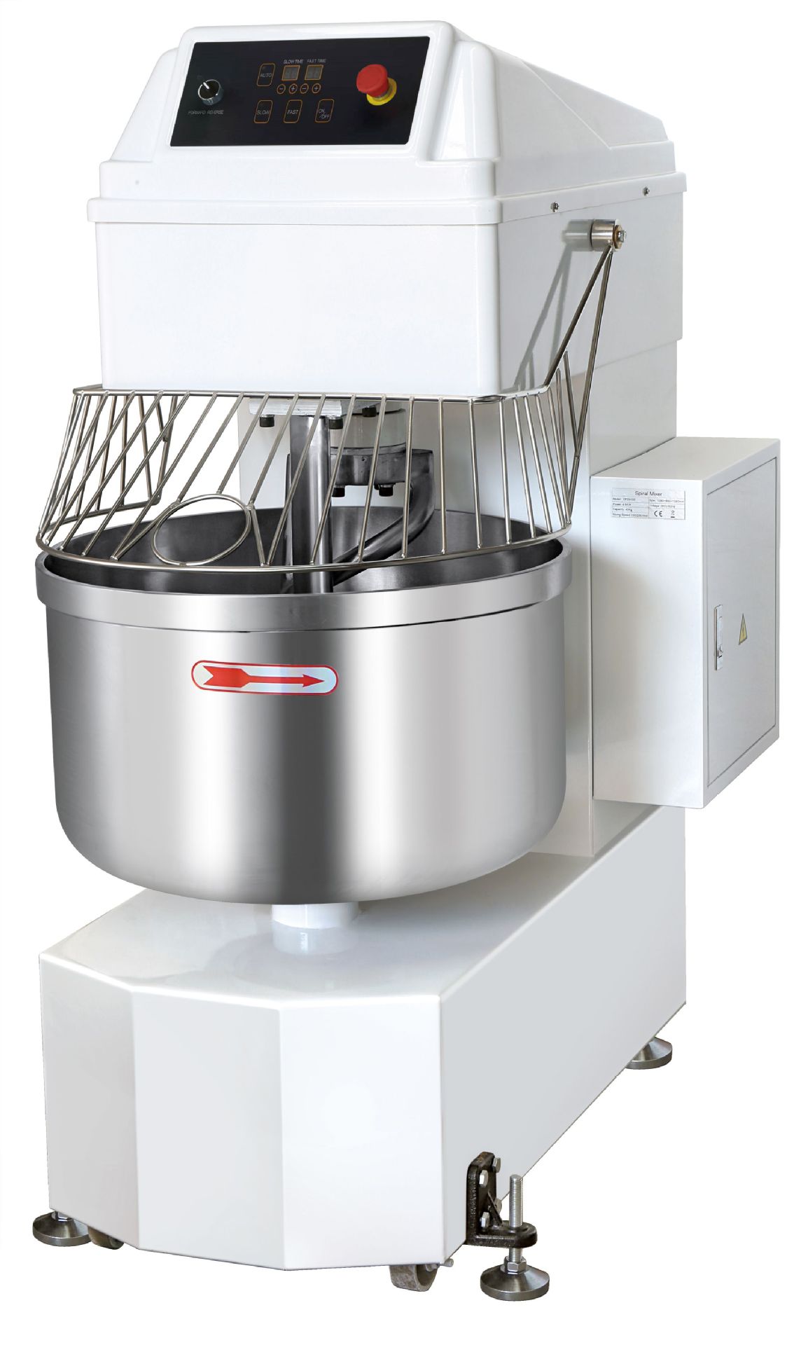 Commercial dual-speed dual-action dough mixer HS100, large 100L fully automatic dough mixer, large-capacity kneading machine details Picture