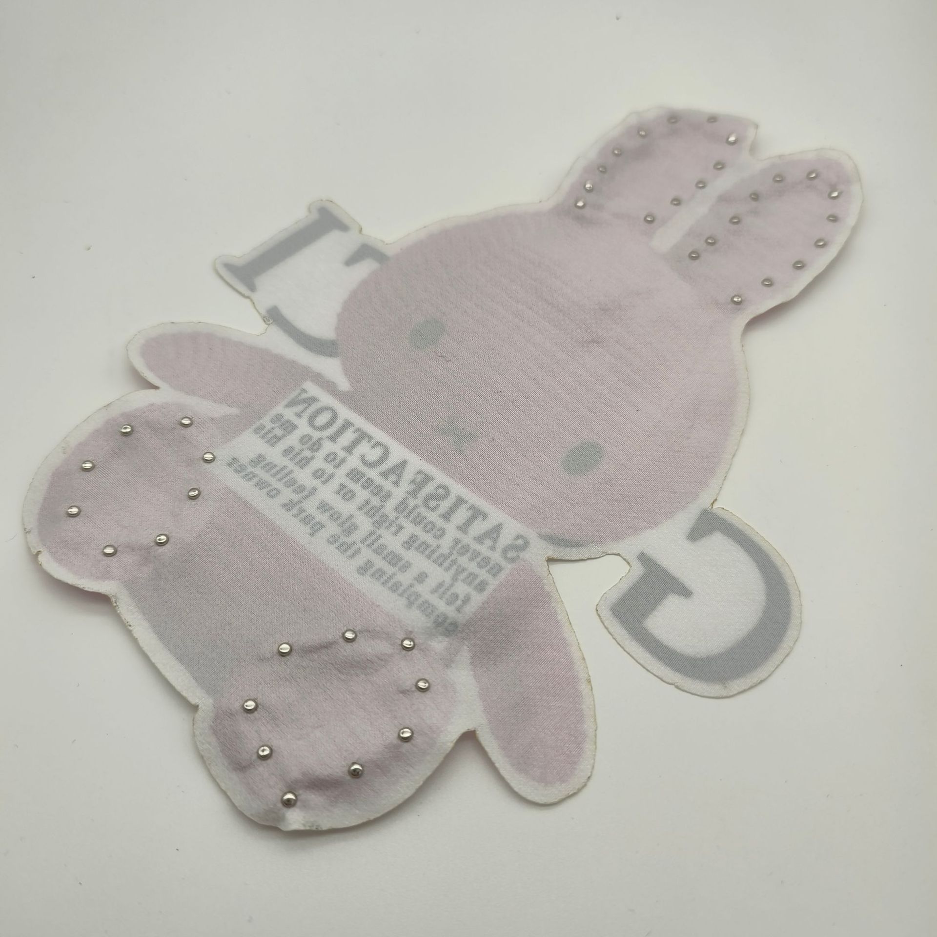 Gallo Computer Digital Print Animal Cartoon Bunny Calico Stick Hand Stitched Bag Decorative Clothes Patch Application Scenario