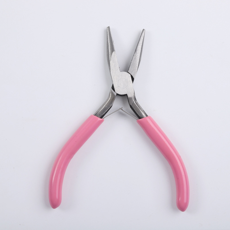 Pink mini pliers 9-piece DIY jewelry tool pliers, jewelry pointed-nose pliers, mini tool pliers Specification image