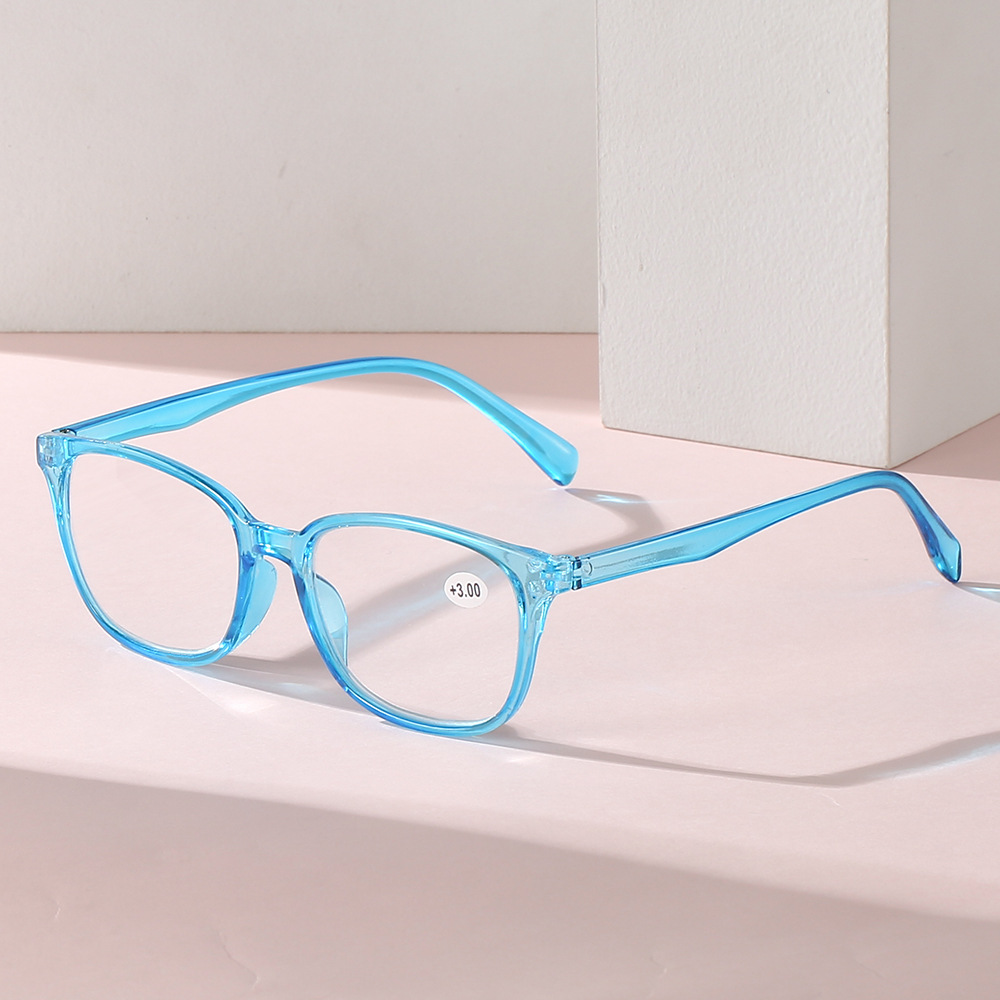 New simple, transparent, leopard print high-definition plastic dental reading glasses for both men and women, portable and fashionable reading glasses wholesale details Picture