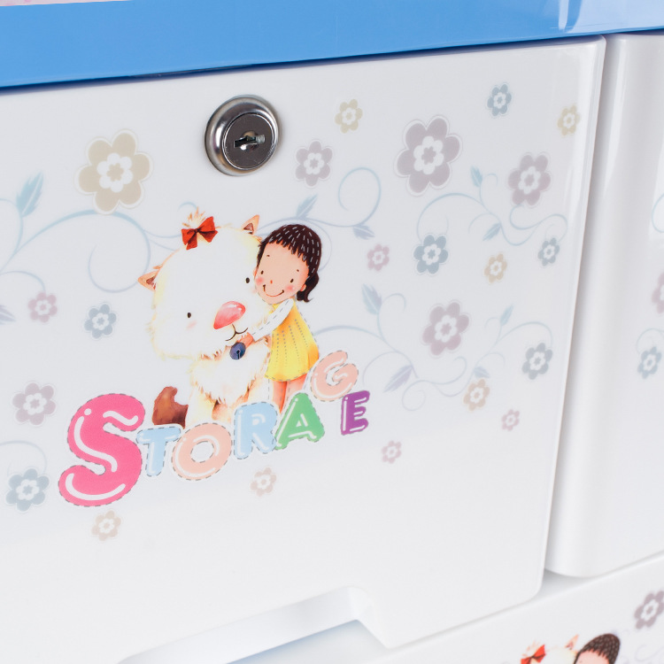 Dormitory Home With Lock Arrangement Cabinet Bedroom Assembly Storage Cabinet Cabinet Thick Drawer Type Children's Wardrobe details Picture