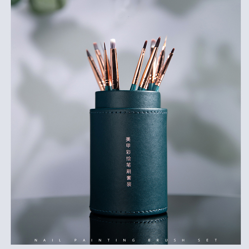 Nail brush cover, nail pen, smudge, light therapy, poke, pull, line, color painting, gradient brush, complete set of tools, shanilak details Picture