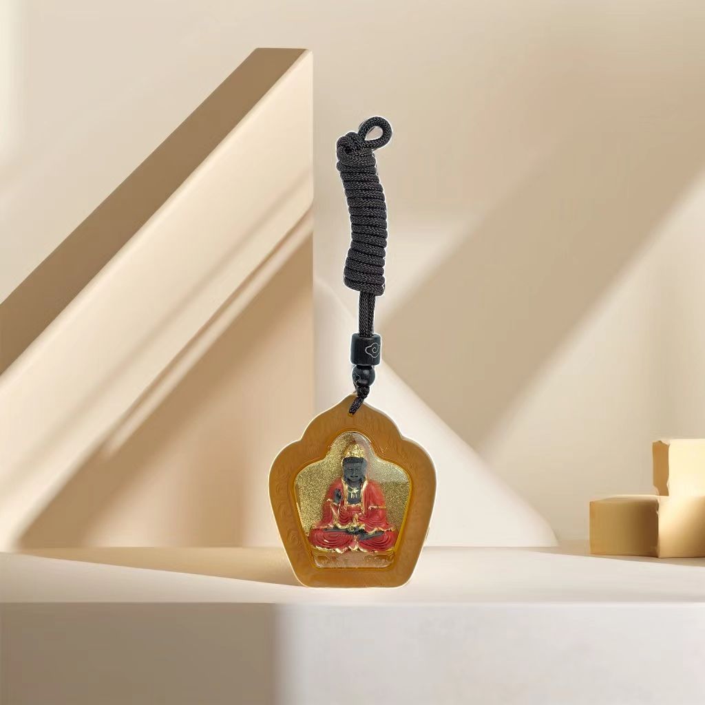 香灰琉璃吊坠挂件礼物新款饰品佛牌菩萨圣帝送礼挂件精品手工艺品