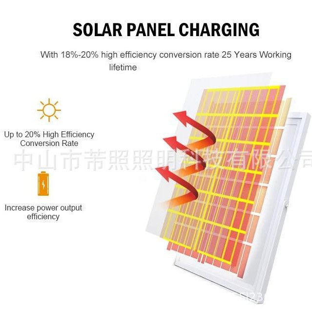 Diamond brand solar fan 18-inch home oscillating five-blade remote control outdoor Specification image