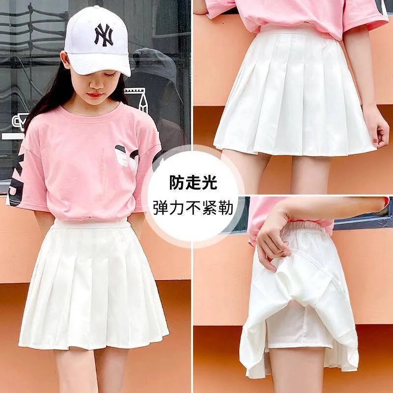 Jk Girls Pleated Skirt Children's New Culottes Korean Version Of Preppy Skirt Children's Skirt Large Child Skirt Trend details Picture