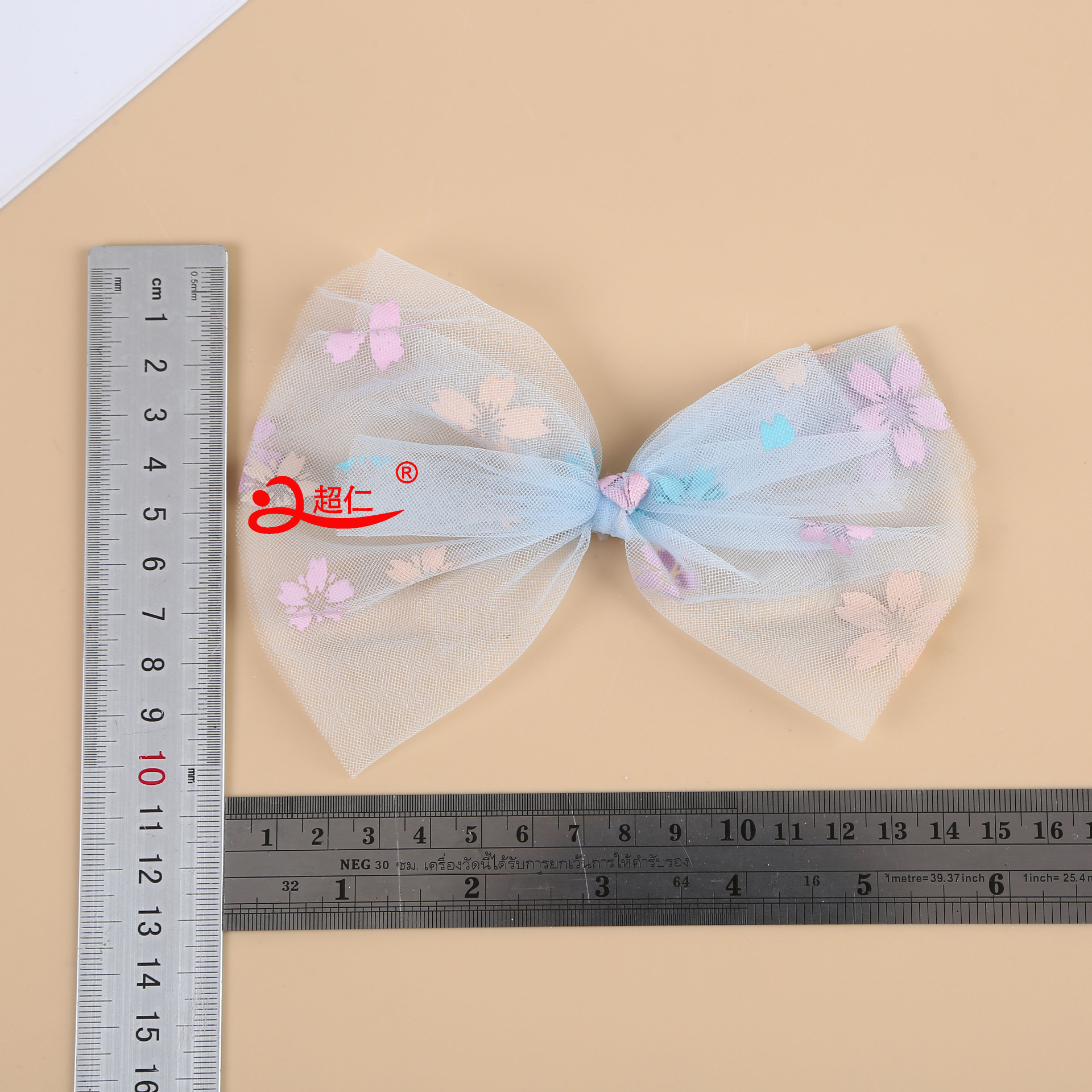 Hand-Made Bows Japan And South Korea Style Hair Accessories Gift Clothing Accessories New Mesh Parquet Color Bows Can Be Produced Item Picture