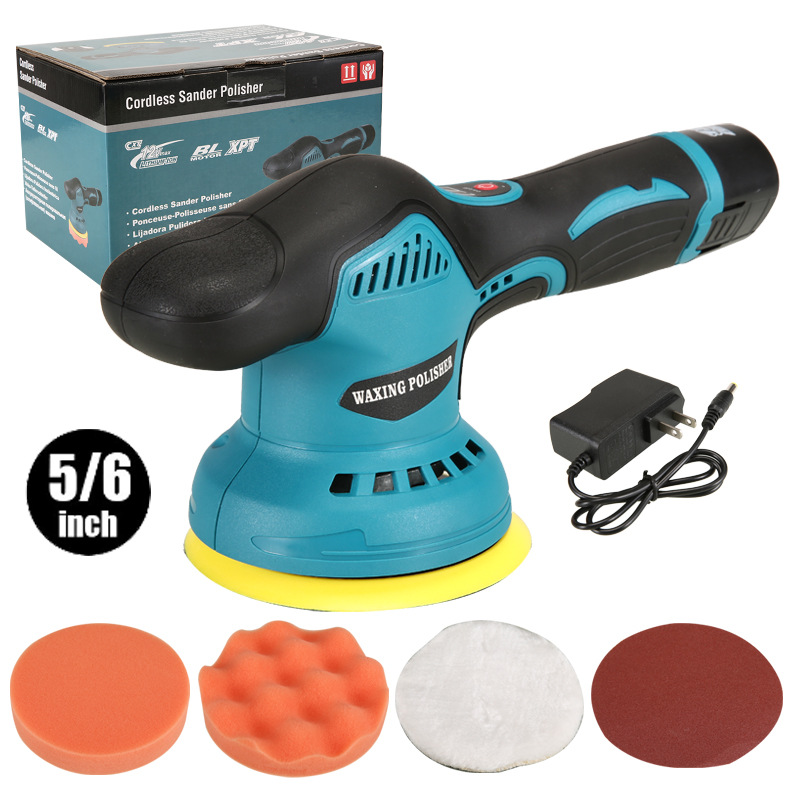 New Cross-Border 110V Auto Beauty Shop Polishing Machine Waxing Machine Mechanical And Electrical Dynamic Sanding Machine Lithium Electric Polishing Machine