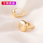 耳扣式耳环u型韩版圆形简约大气高质量小巧小清新925银方形铜耳扣
