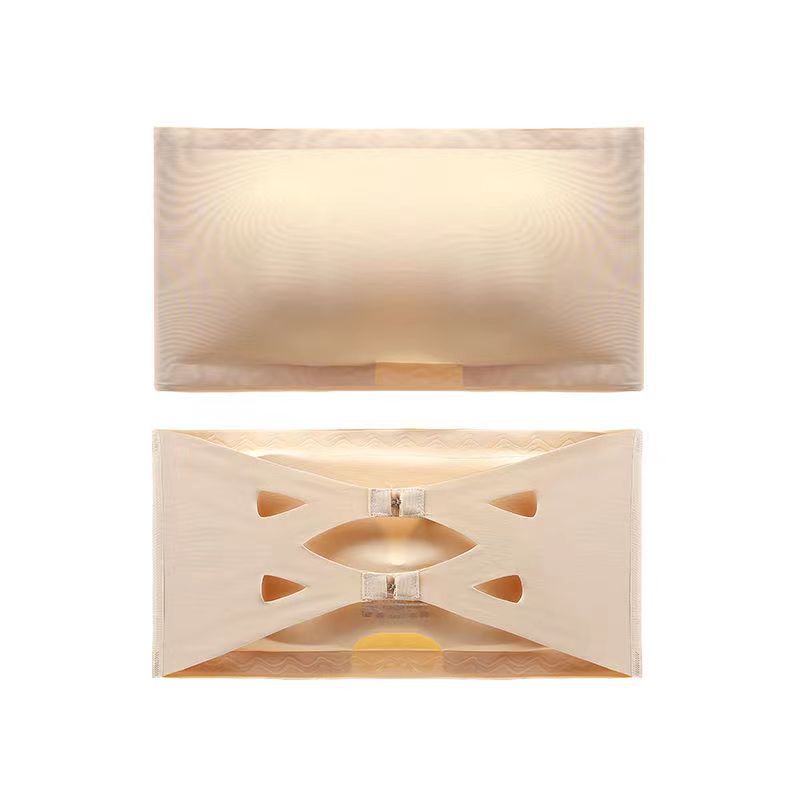 Anti-slip strapless lingerie for women's small breasts, gathering summer ice silk seamless bra, thin invisible back beauty, one-line strapless Item Picture