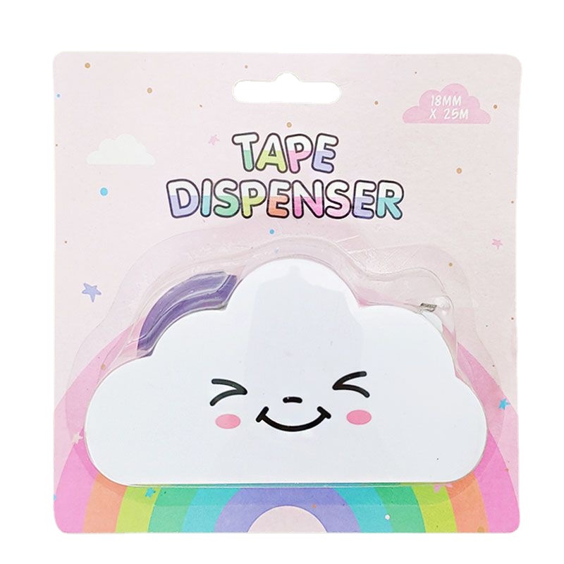Cross border direct supply rainbow tape Cloud cutter student hand ledger desktop tape seat cute packing tape machine Item Picture