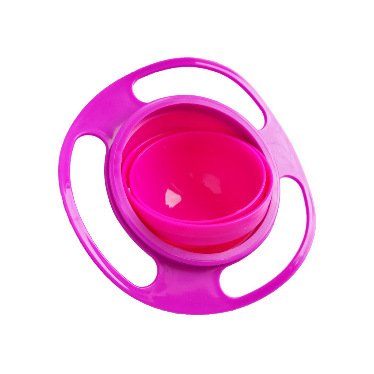 Flying saucer bowl, balance bowl, 360-degree rotation without spillage, baby bowl