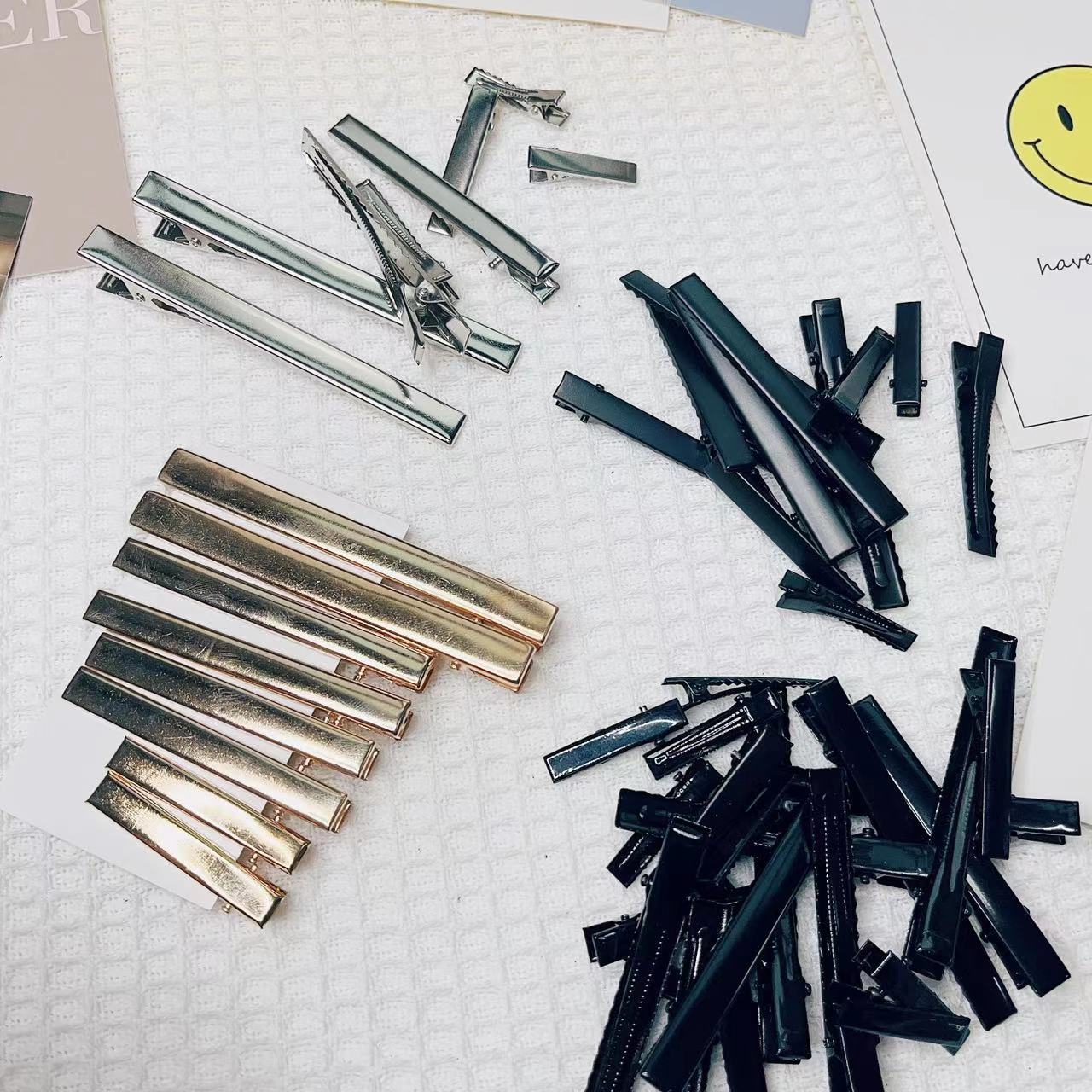 Square Beak Clip Diy Hairpin Material Wholesale Hairpin Hair Accessories Hairpin Hair Card Square Clip Beak Clip Headgear Accessories details Picture