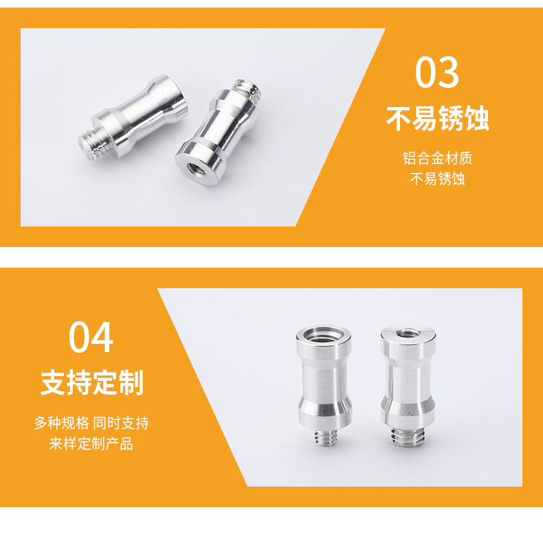1/4 to 3/8 flash, top pin conversion screw, lamp stand, tripod adapter, camera head, straight 墦 accessories pic 7