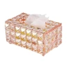 European-style crystal tissue box, light luxury desktop storage tissue box, home decoration item, simple and creative tissue box, high-end and elegant Item Picture