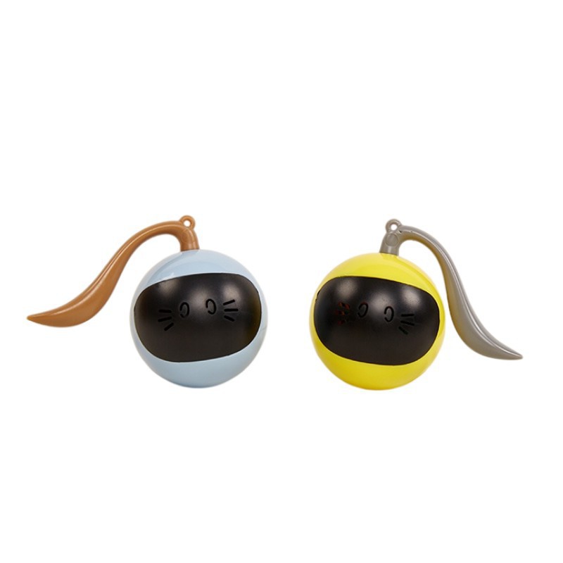 Pet toy smart rolling cat ball toy LED bite resistant light up fun chasing toy pet cat ball Item Picture