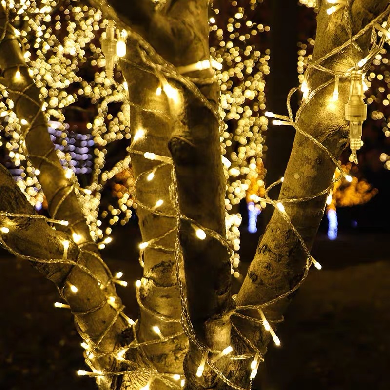 led light strings, copper wire lights, colored light strings, outdoor Christmas tree decorative lights, starry sky colored lights, shopping mall decorative LED light strings Application Scenario