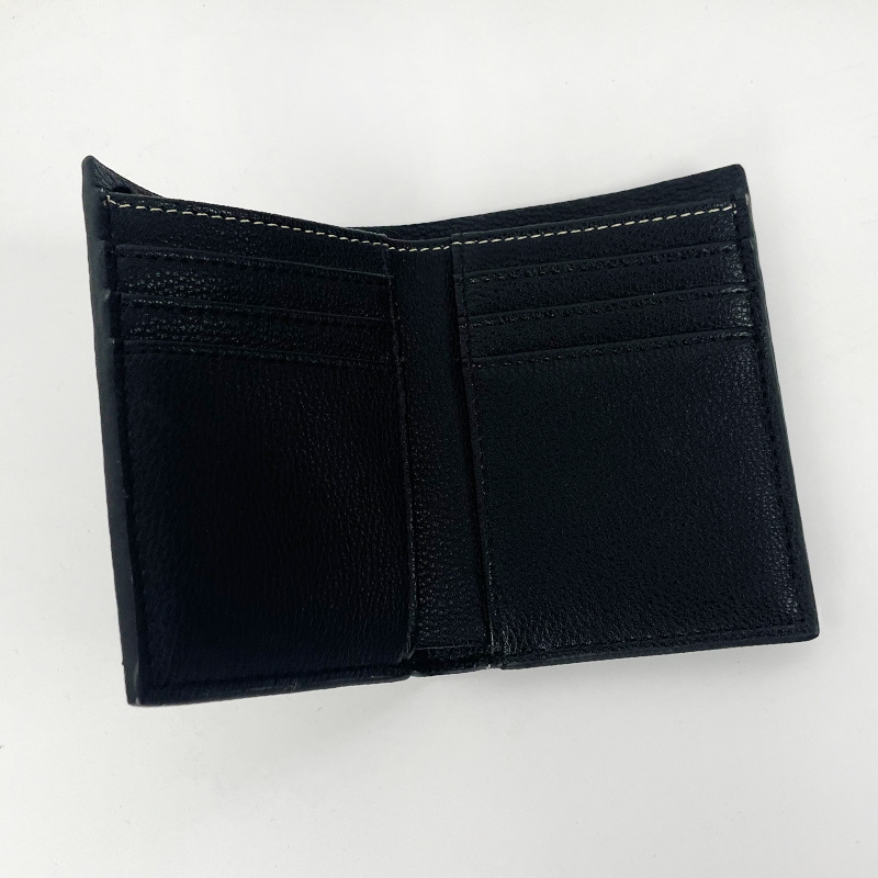 Cross-border exclusive genuine leather women's short wallet, portable, retro and fashionable bank card, ID card and document card case Specification image