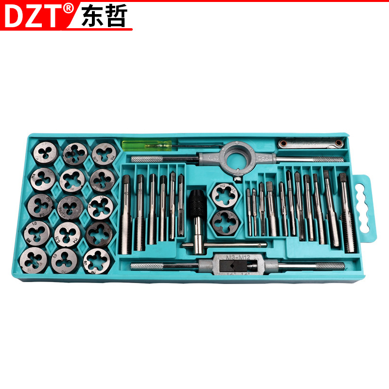 Multi-specification metric tap die sets/fine thread/alloy steel/tapping winch hardware tools